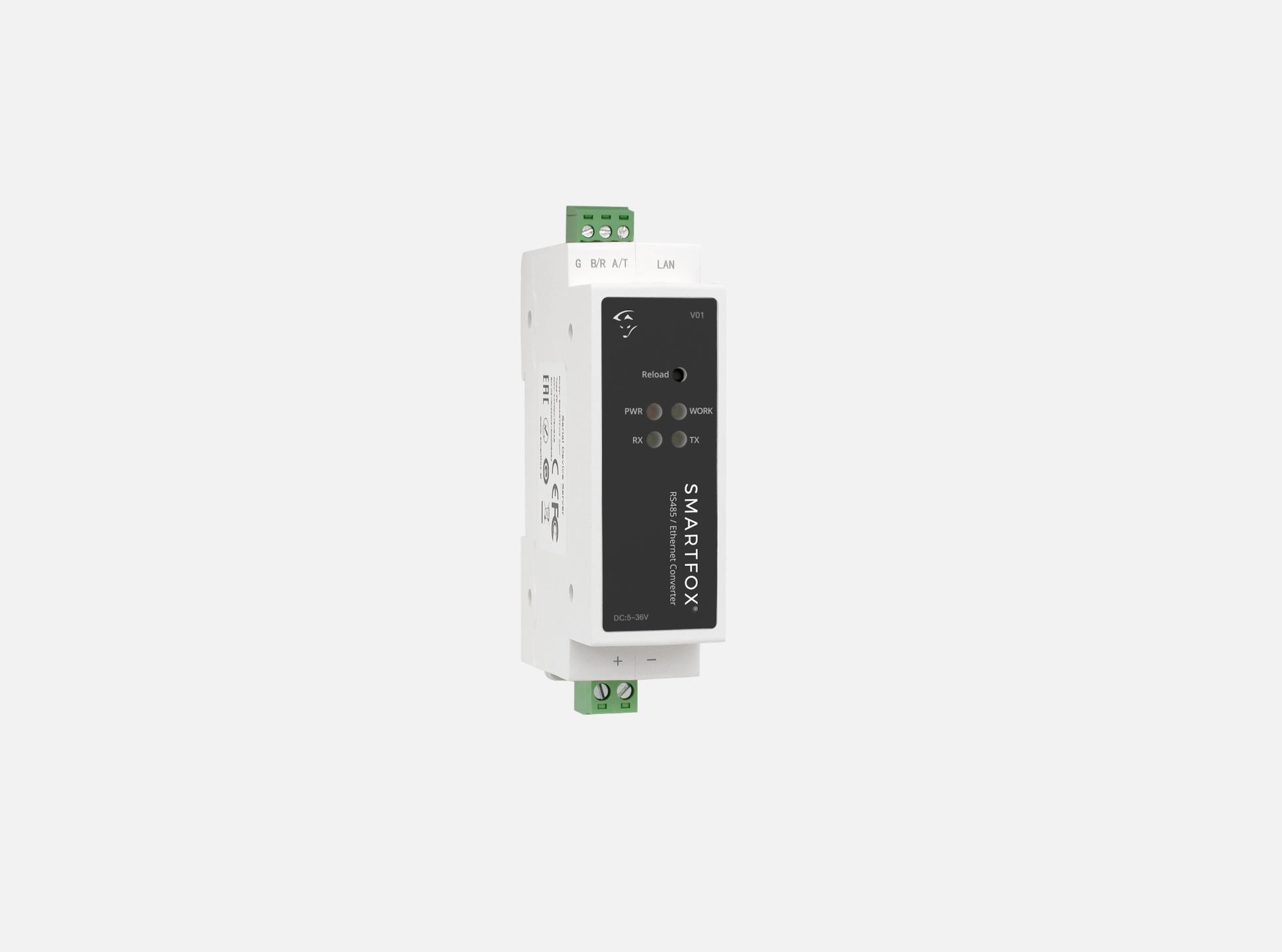 SMARTFOX RS485/Ethernet Converter